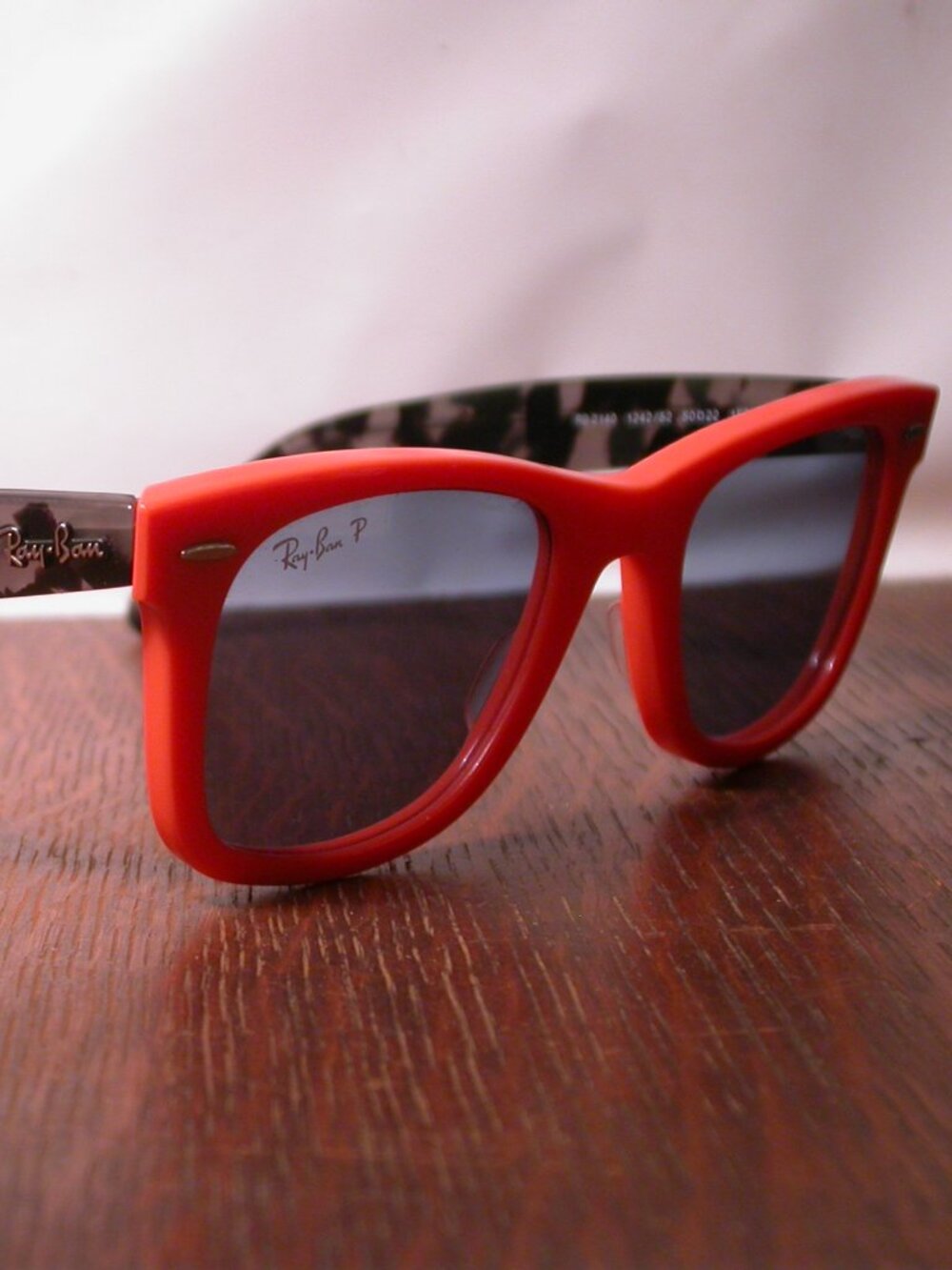 Ray Ban Wayfarer Bright Orange Tortoise Sunglasses Made in Italy